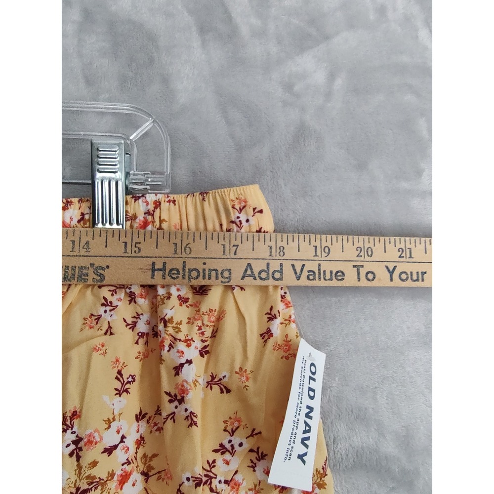 Old Navy‎ Floral Mini Skirt Bundle Of 2 Yellow Black Elastic Waist Womens XL NWT - Picture 3 of 12